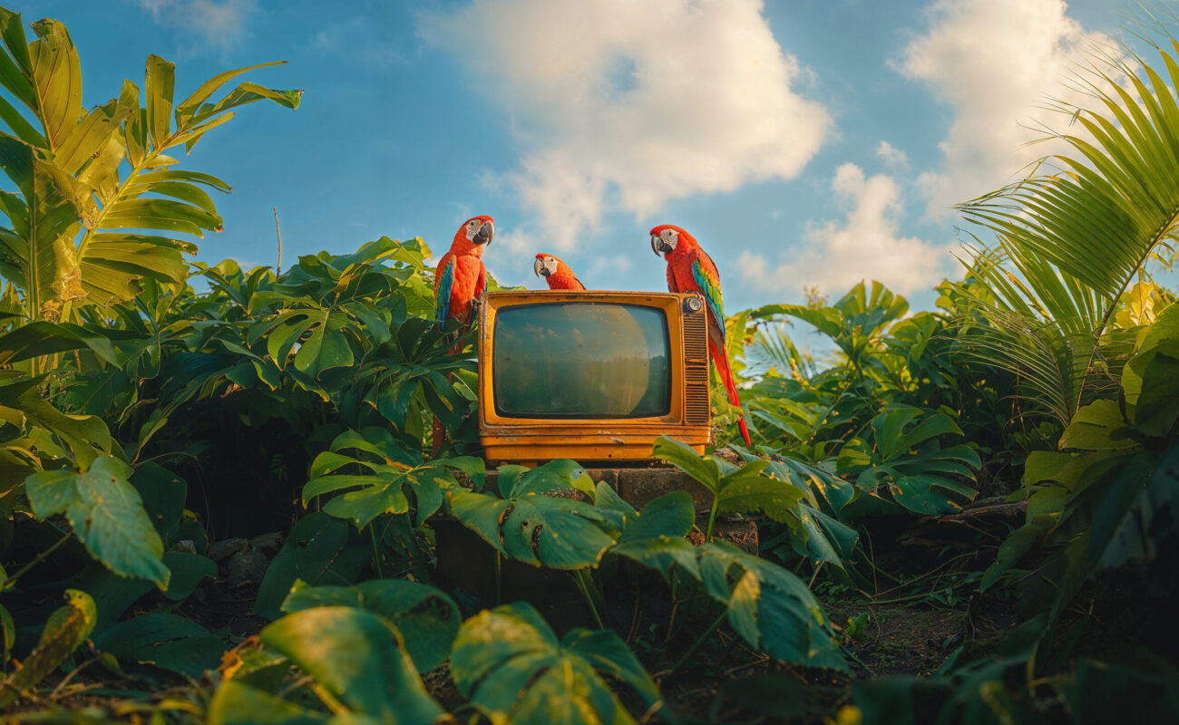 magnific-6mLMlksbrnVWtRsjc99M-joshuacleopas_an_old_orange_TV_in_the_midst_of_green_monstera_p_a1001b7c-452b-444 copy